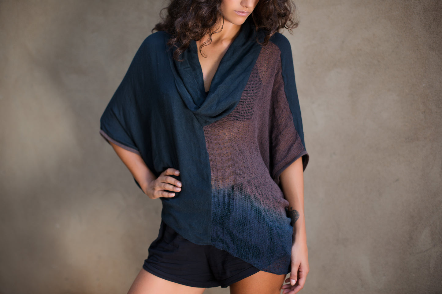 Shadow Overblouse - Blue