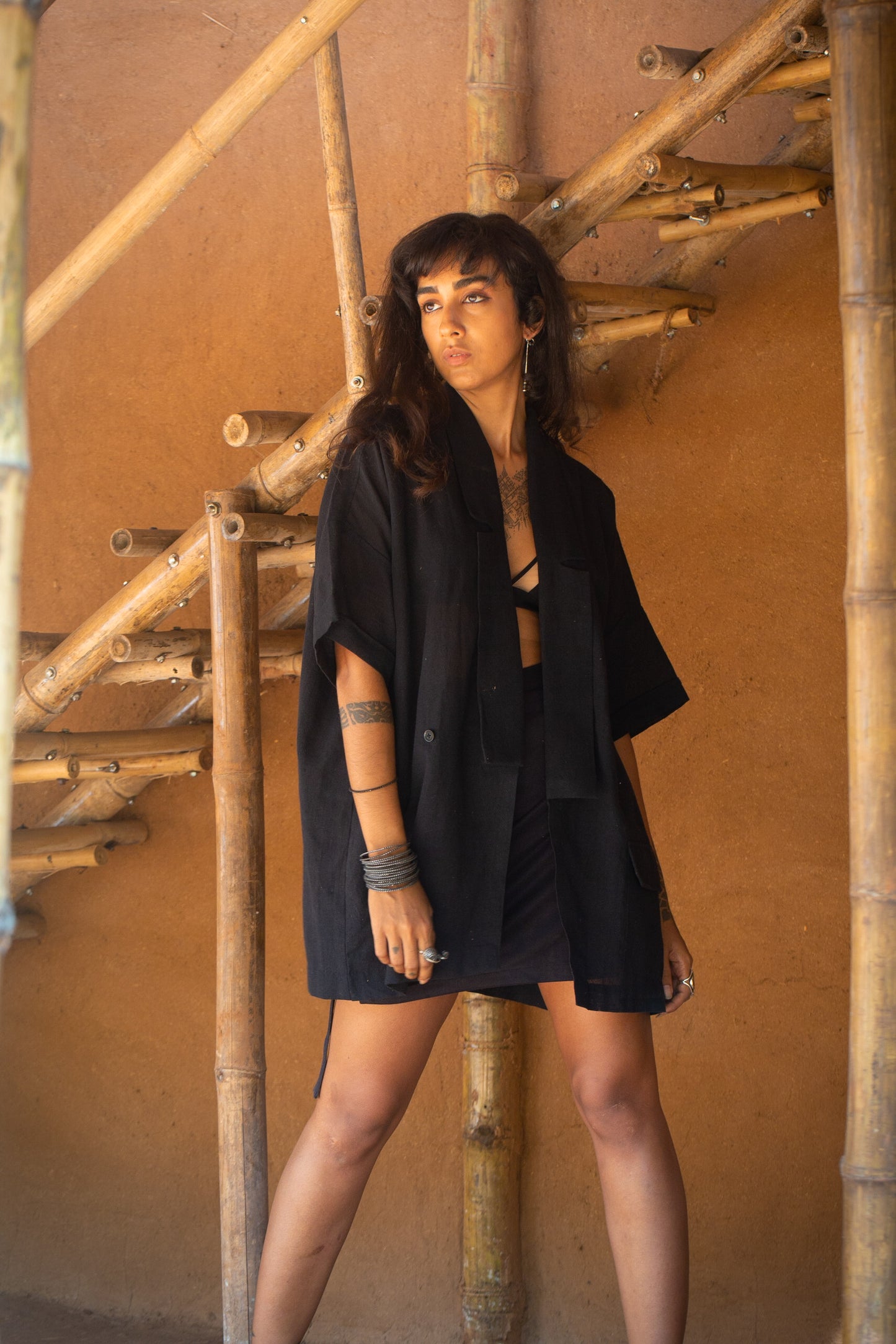Kala Cotton Noragi - Black