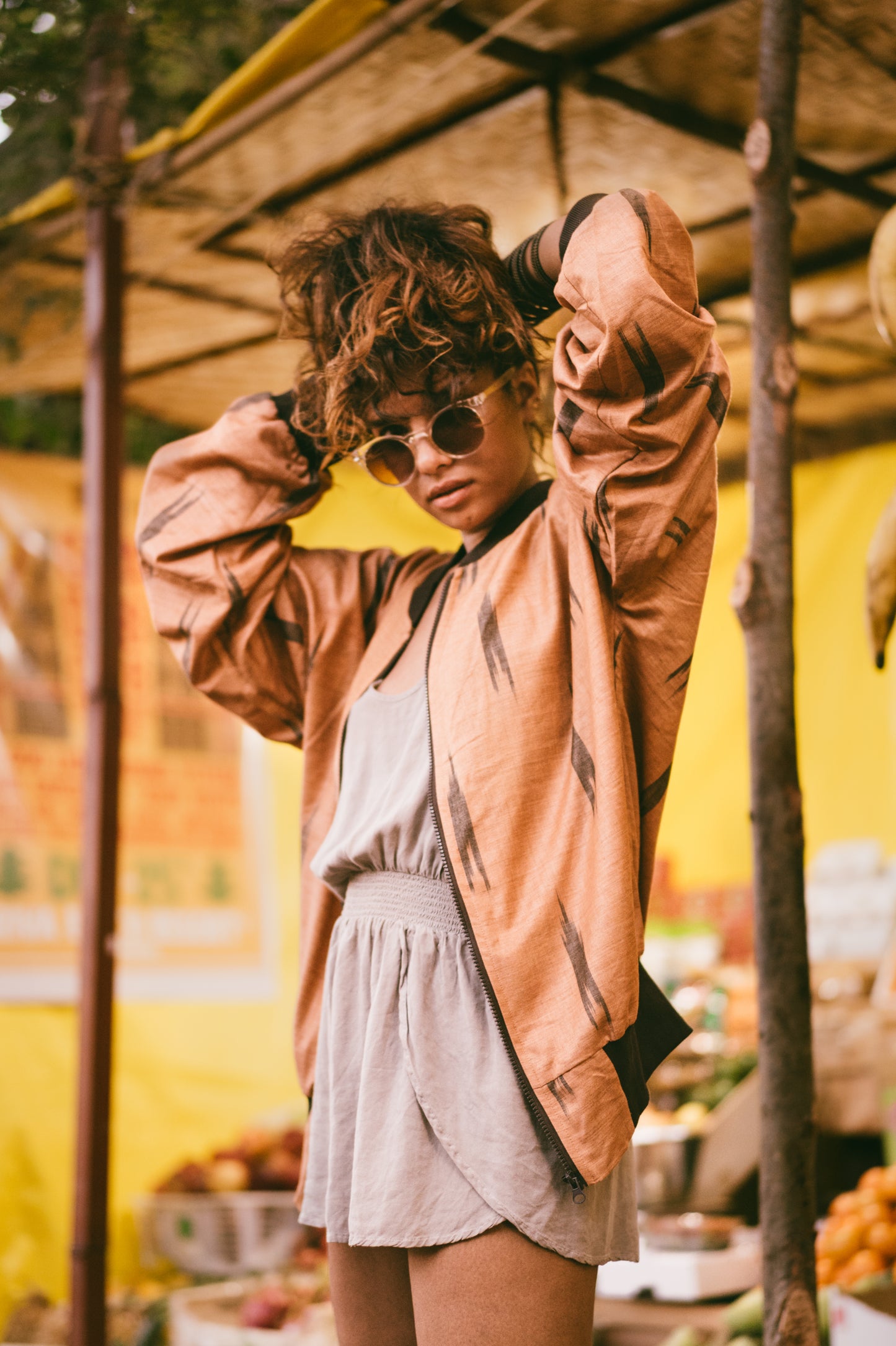 Ikat Bomber Jacket
