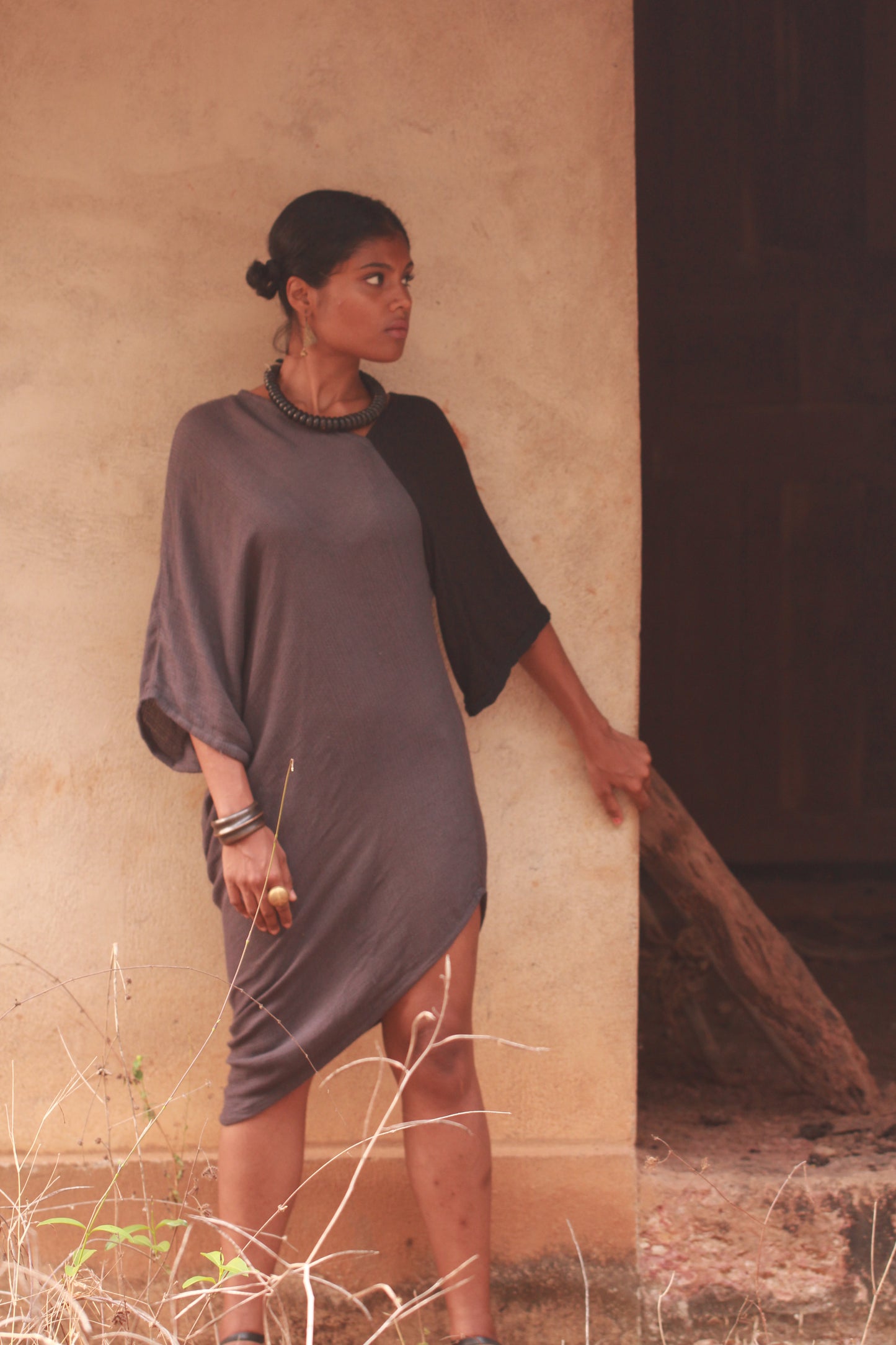 India Dress - Dusty Blue