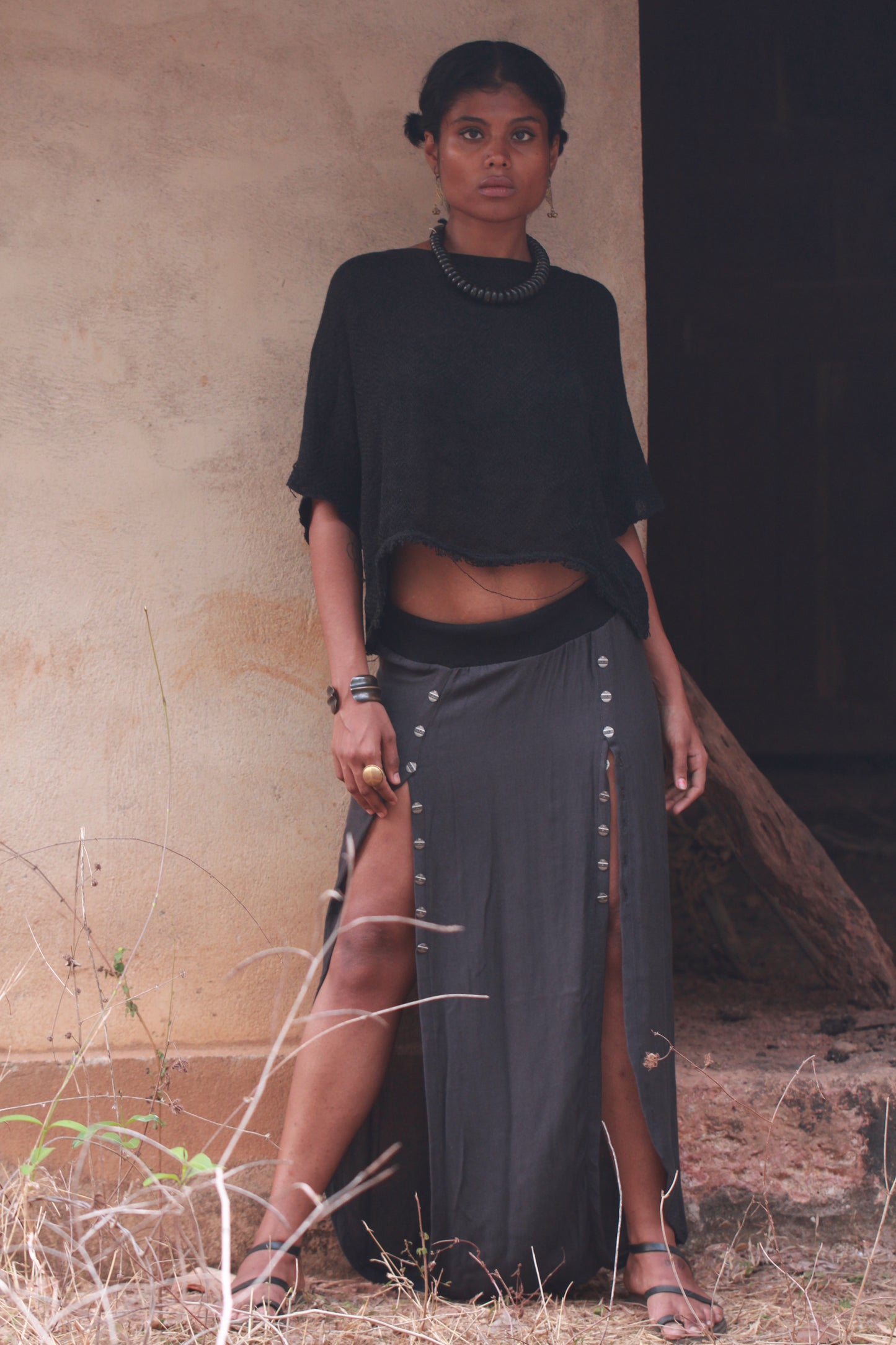 Divided Skirt - Misty Blue