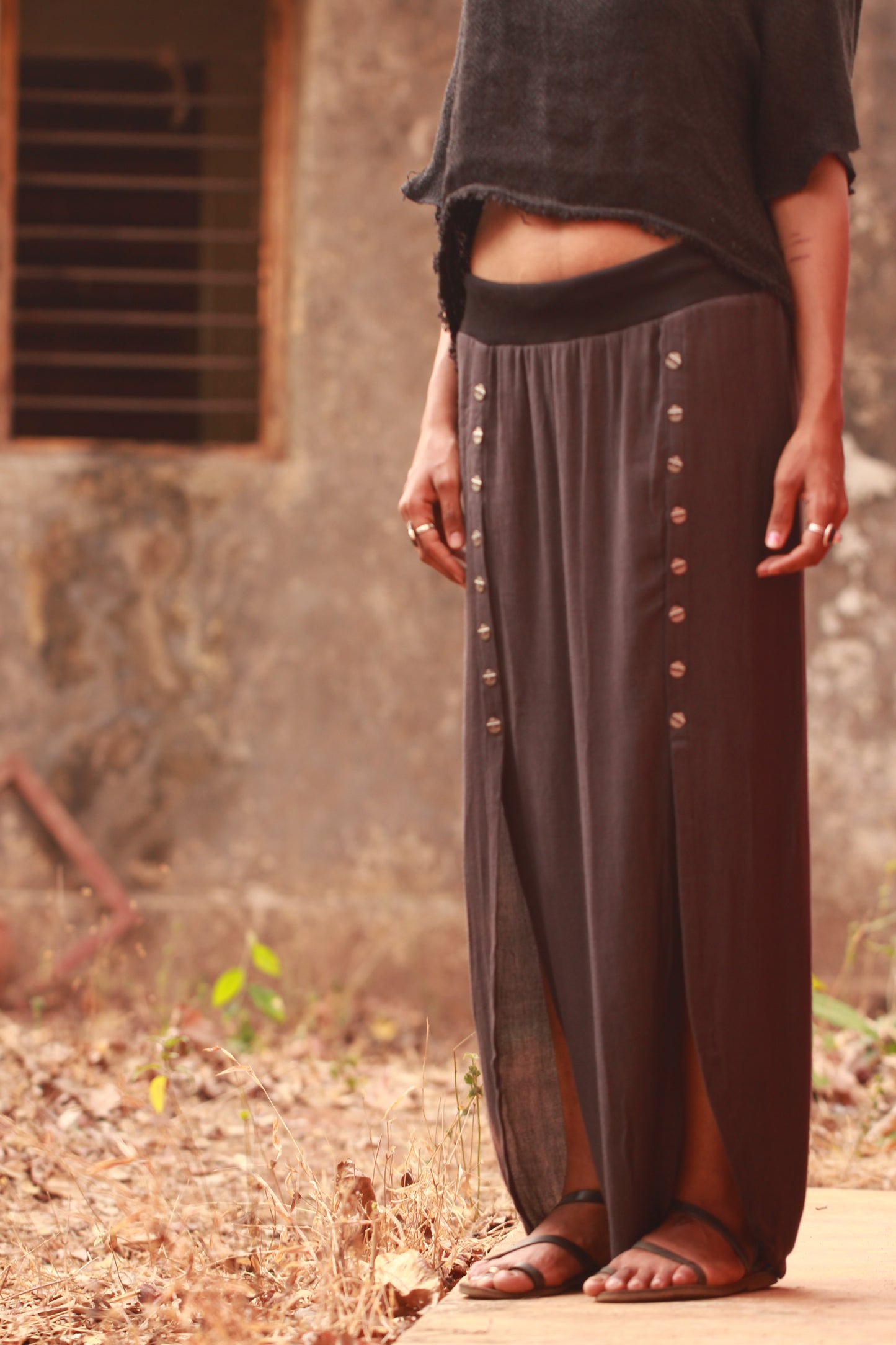 Divided Skirt - Misty Blue