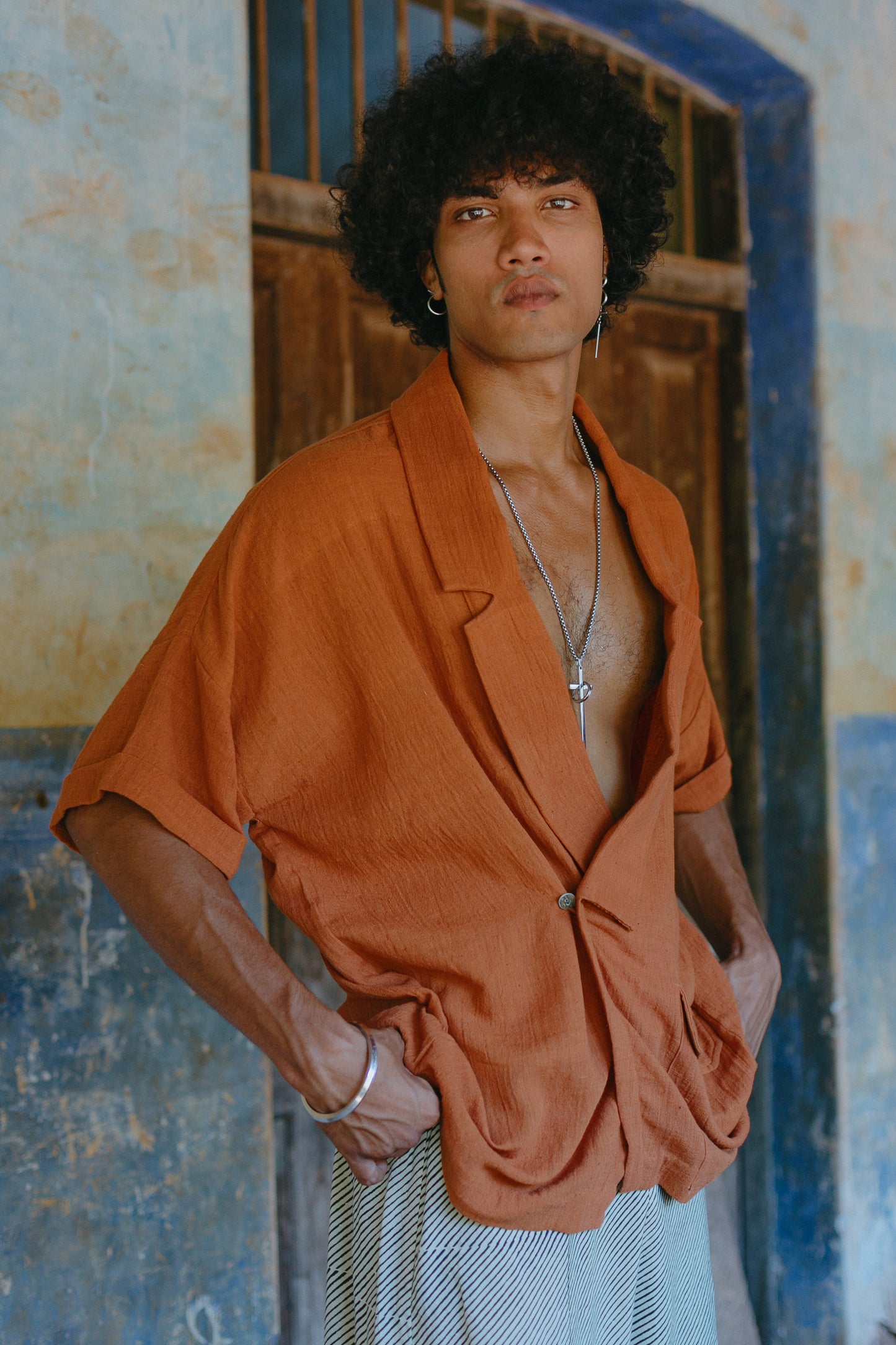 Kala Cotton Noragi - Burnt Orange
