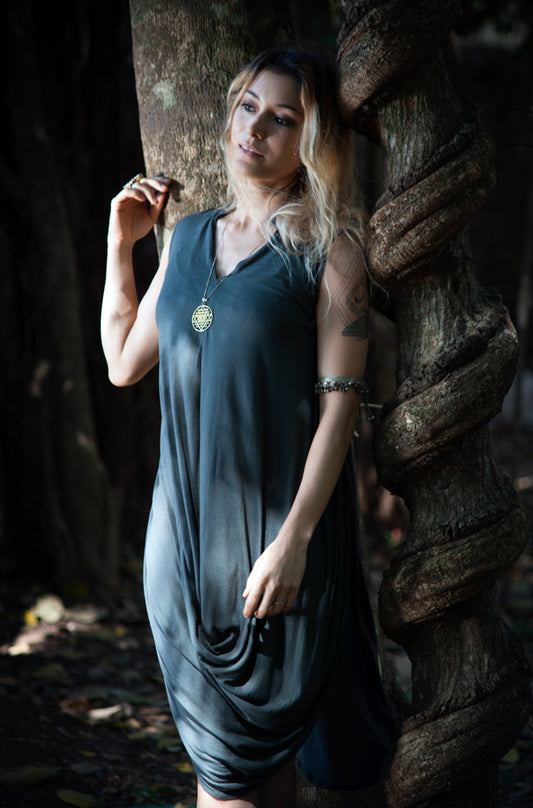Ripple Dress - Teal Blue