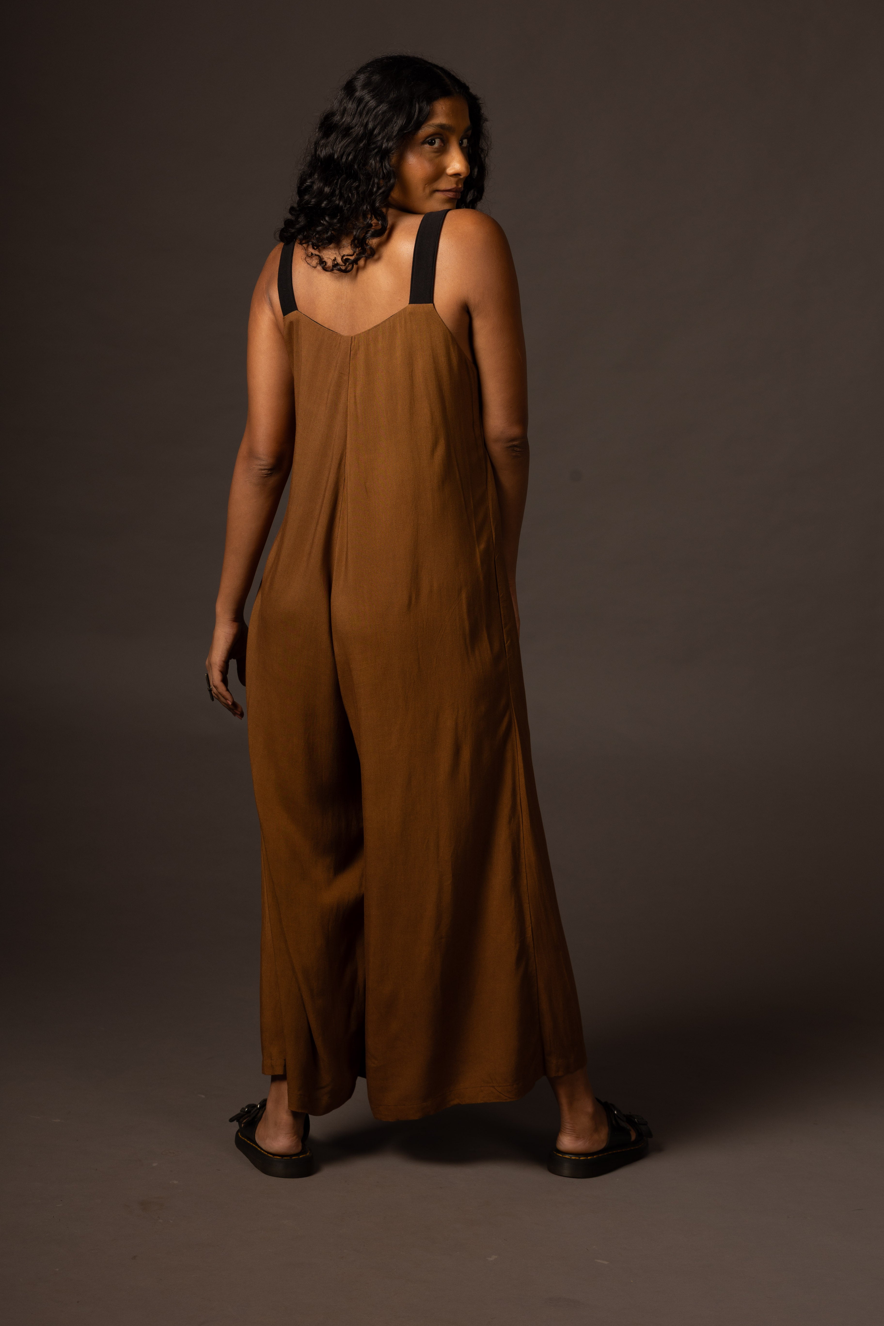 Flow Jumpsuit - Camel