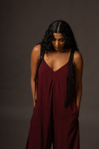 Flow Jumpsuit - Maroon