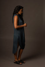 Ripple Dress - Teal Blue