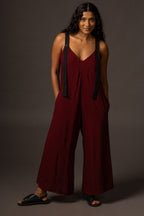Flow Jumpsuit - Maroon