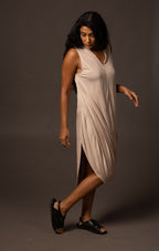 Ripple Dress - Fawn Grey
