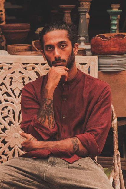 Bordeaux Woven Shirt