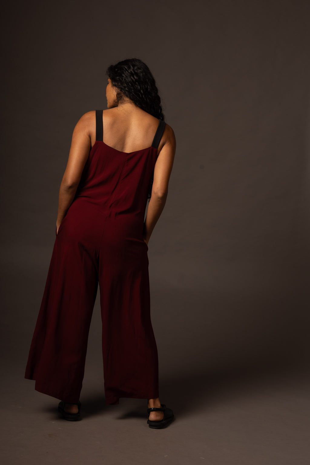 Flow Jumpsuit - Maroon