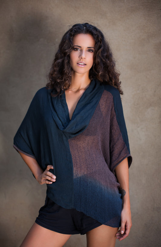 Shadow Overblouse - Blue