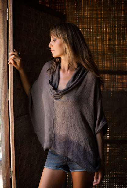 Shadow Overblouse - Muddy Grey