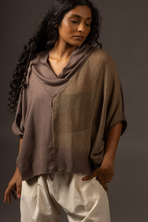 Shadow Overblouse - Muddy Grey