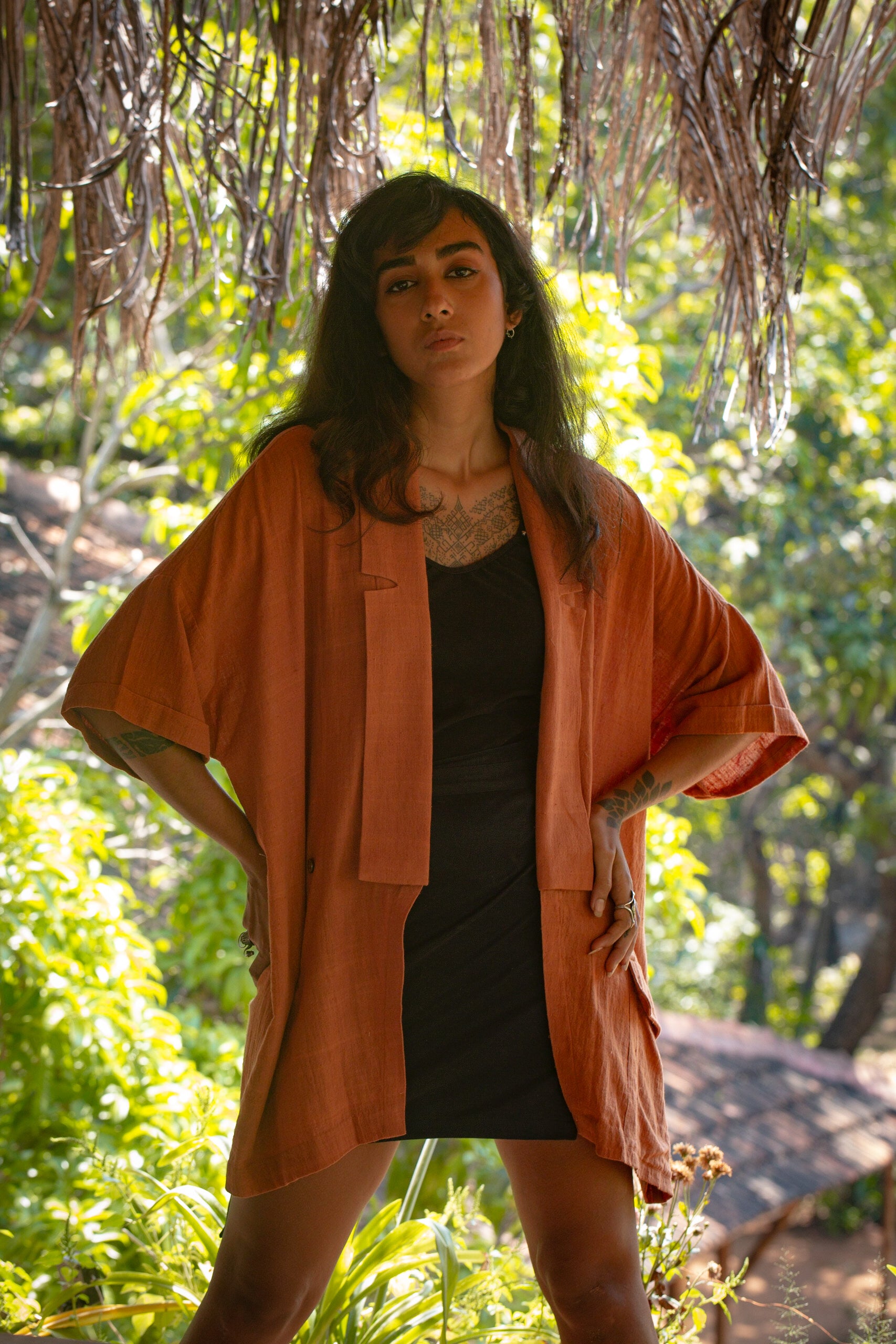Kala Cotton Noragi - Burnt Orange