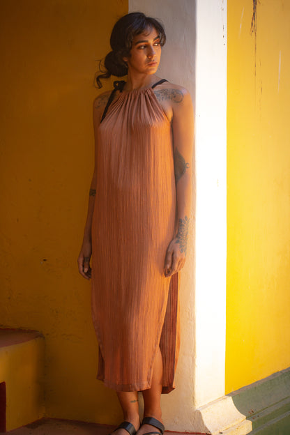 Coral Dress - Rust