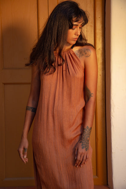 Coral Dress - Rust