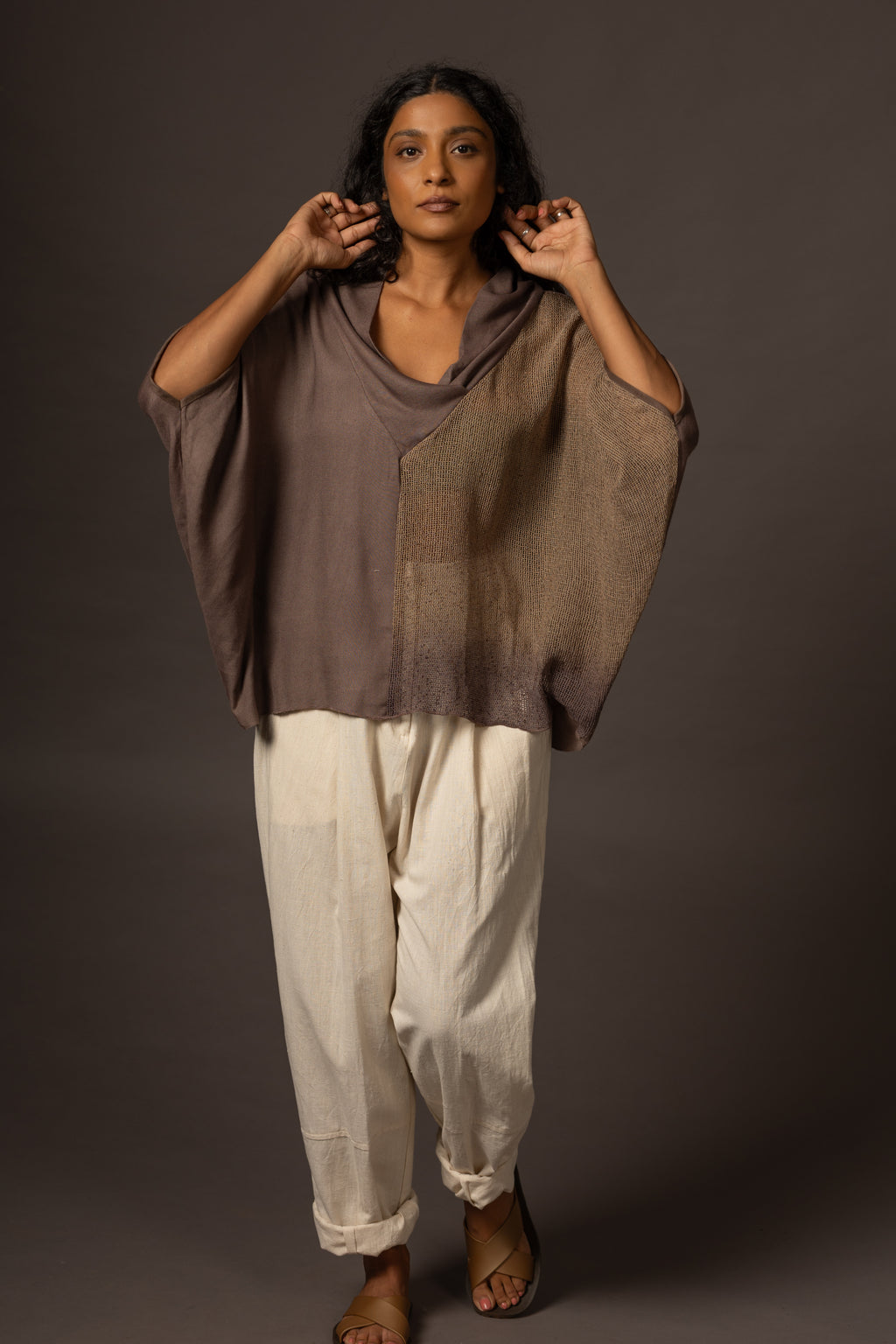 Shadow Overblouse - Muddy Grey