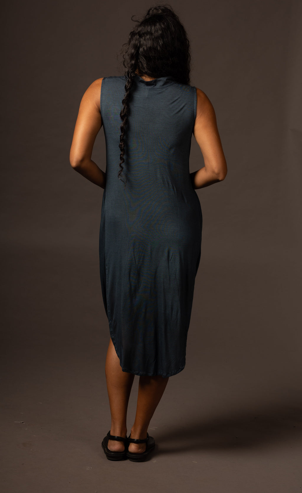 Ripple Dress - Teal Blue