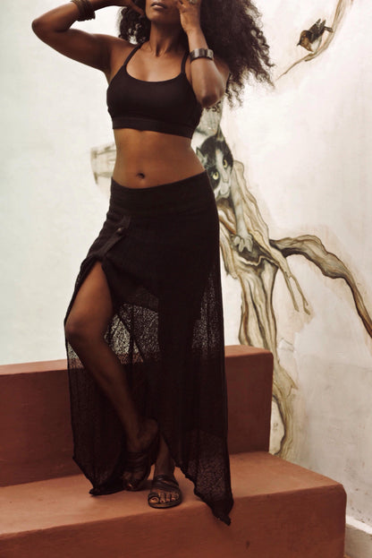 Hi Low Skirt - Black