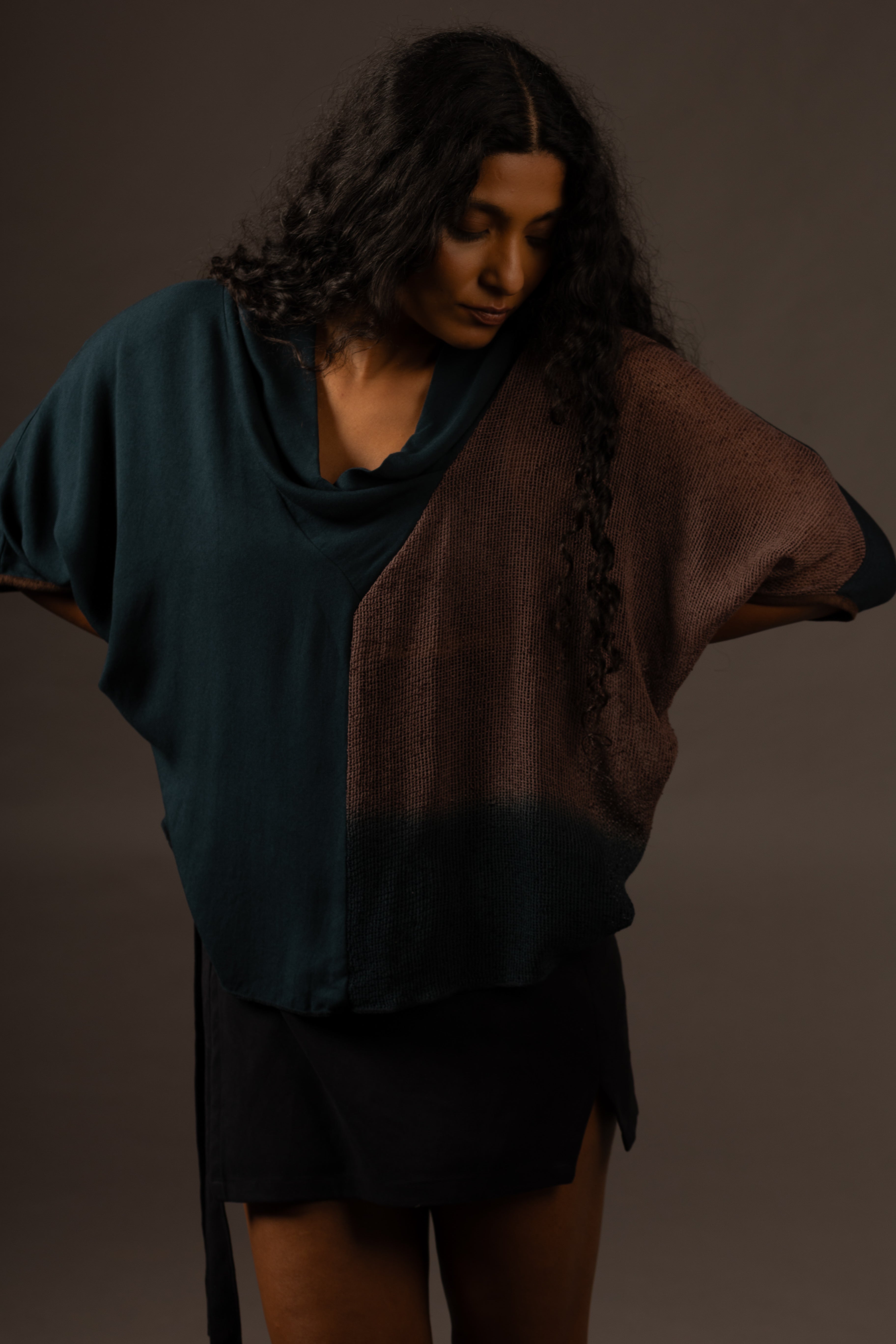 Shadow Overblouse - Blue