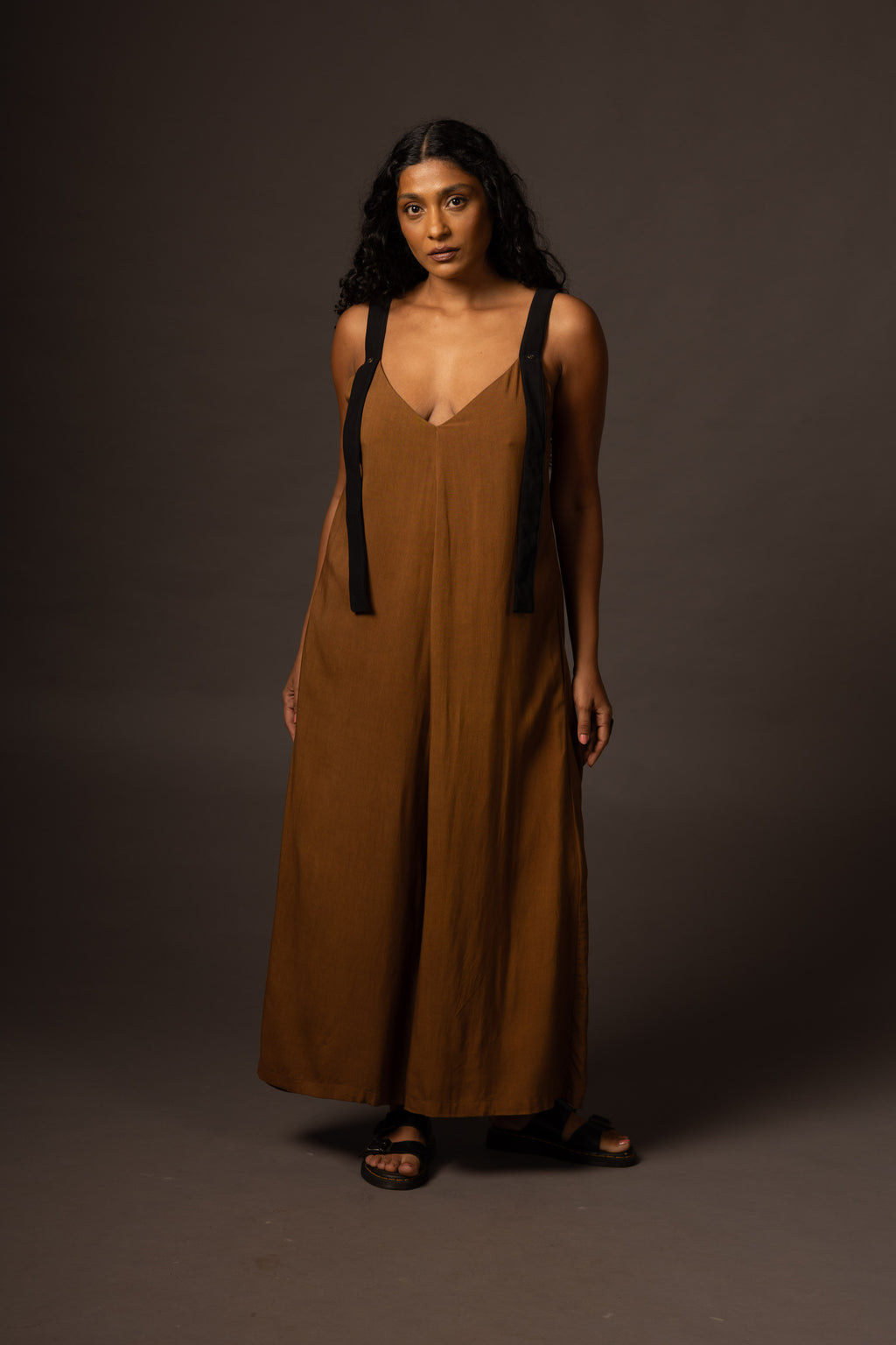 Flow Jumpsuit - Camel