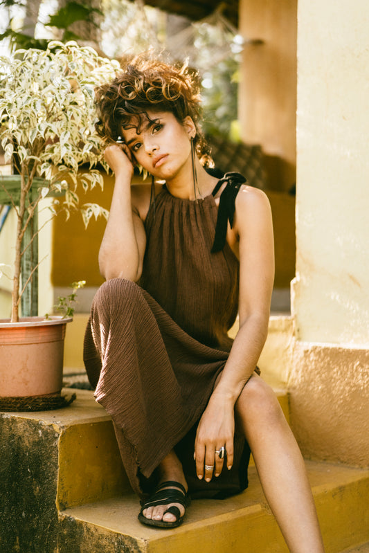 Freja Dress - Rust