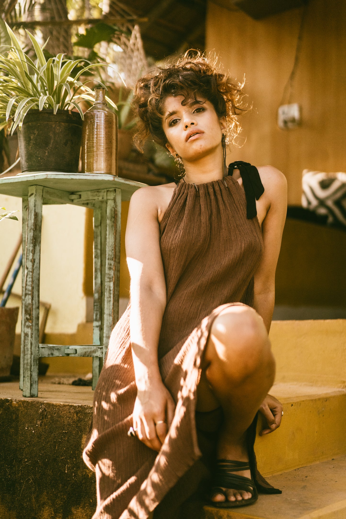 Freja Dress - Rust