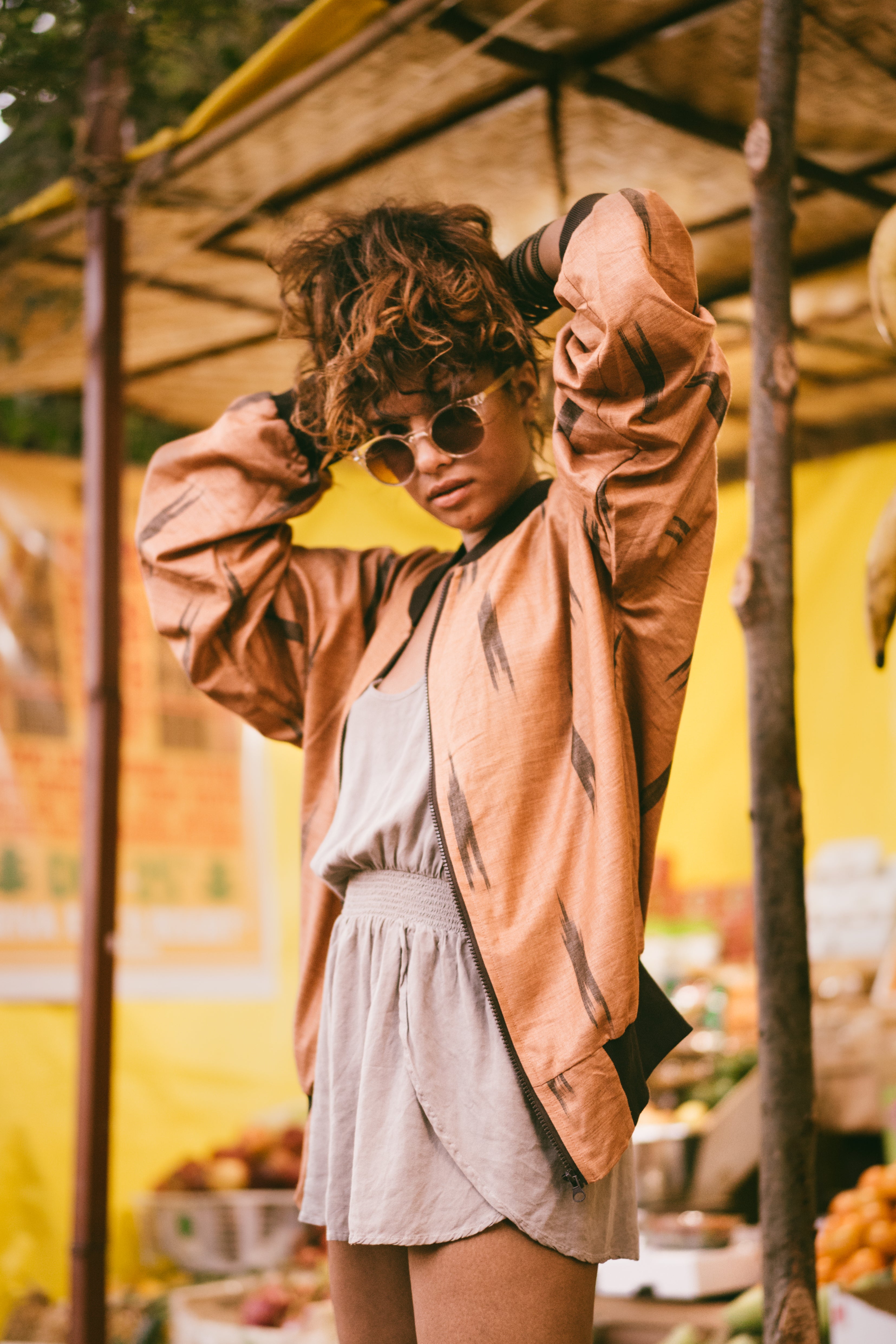 Ikat Bomber Jacket