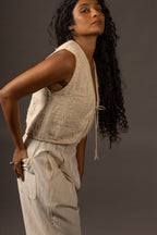 Grain Vest - Natural White