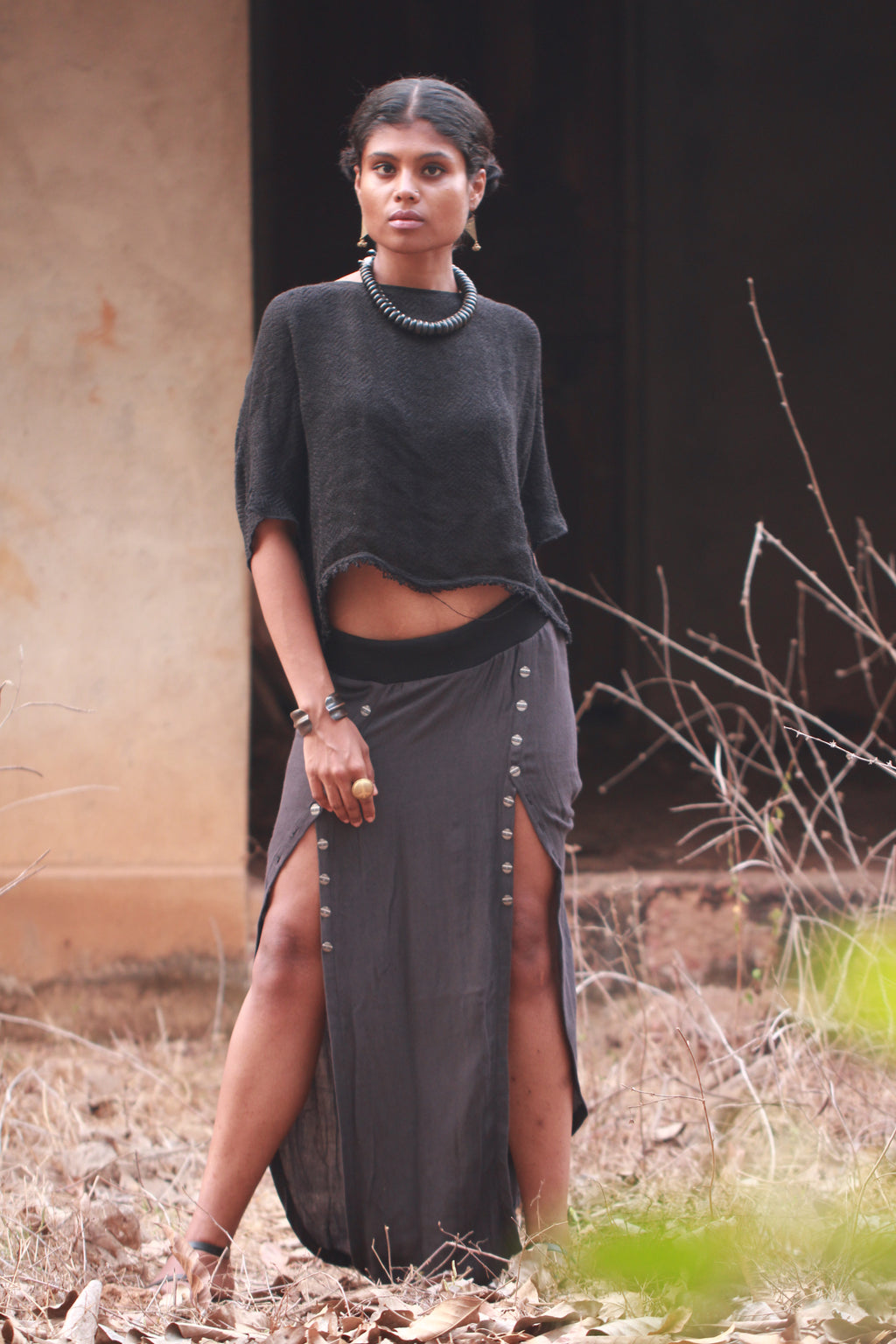 Divided Skirt - Misty Blue