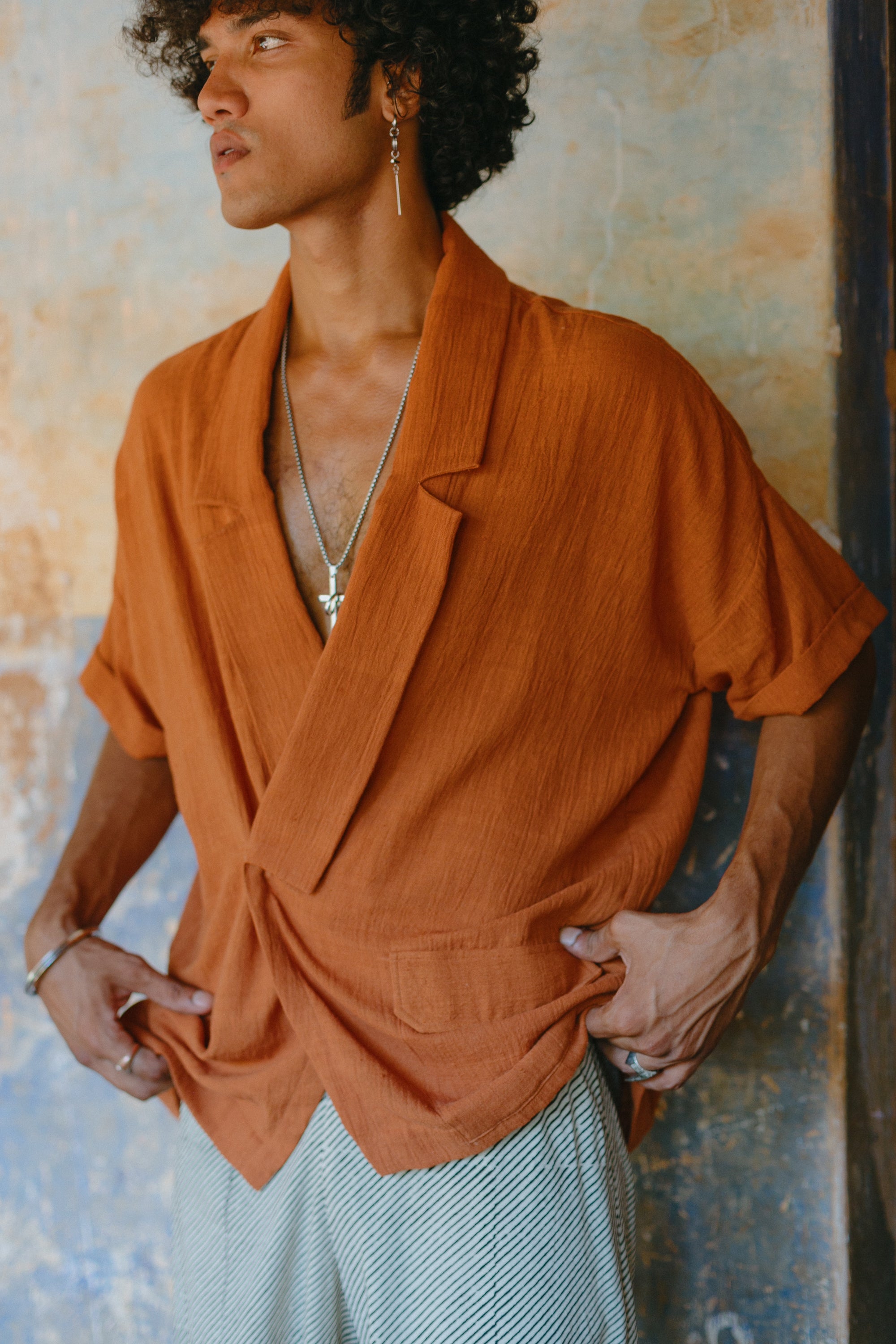 Kala Cotton Noragi - Burnt Orange