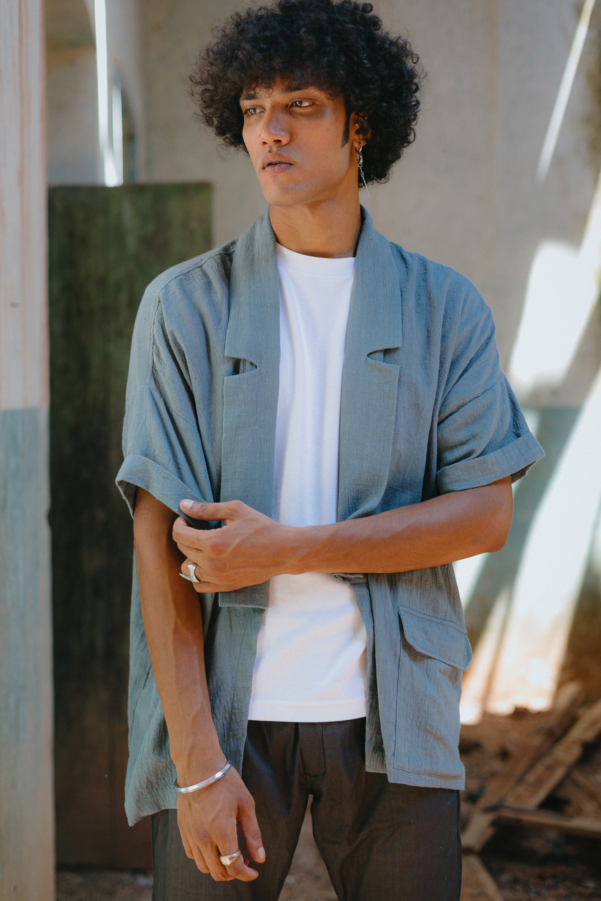 Kala Cotton Noragi - Powder Blue