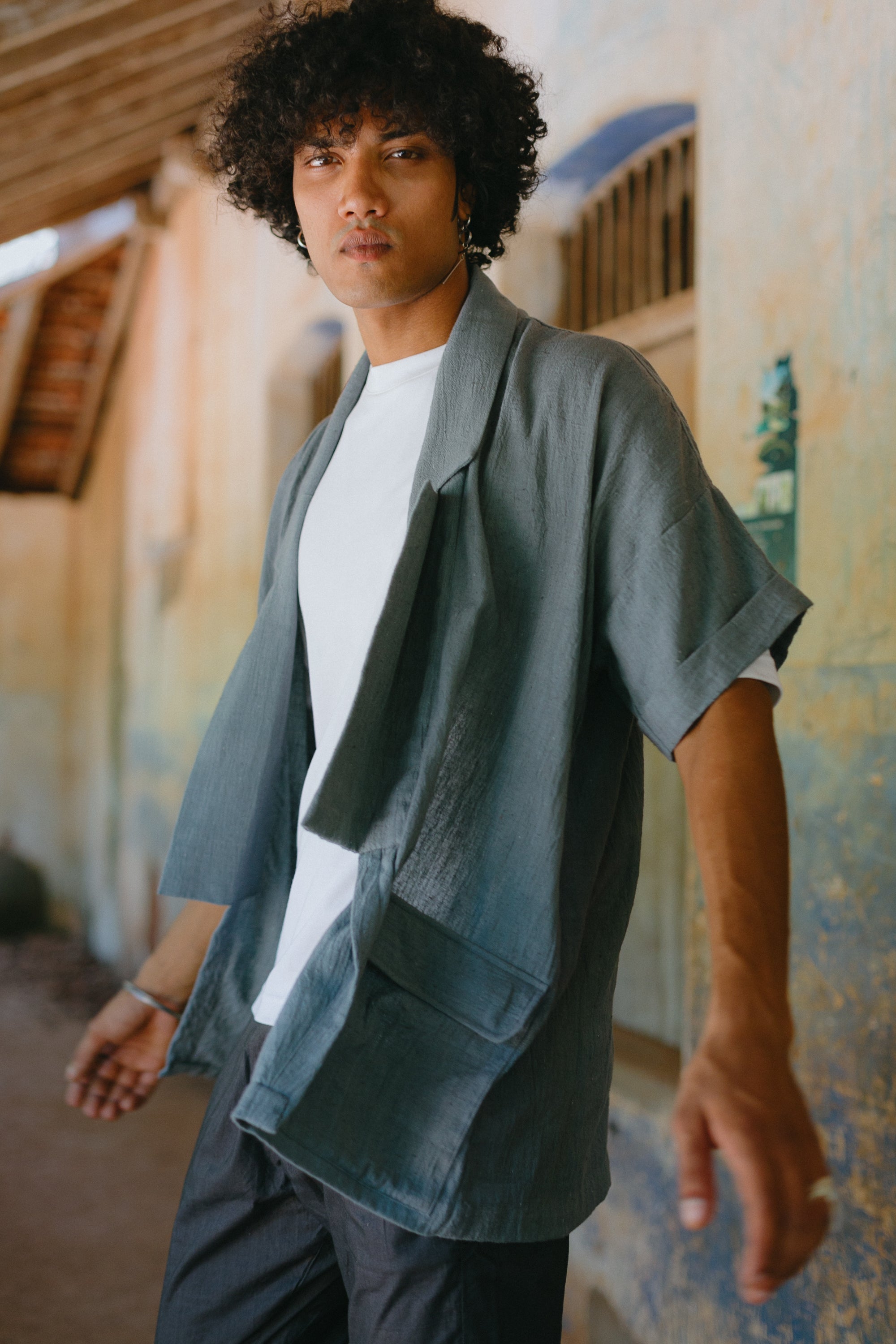 Kala Cotton Noragi - Powder Blue