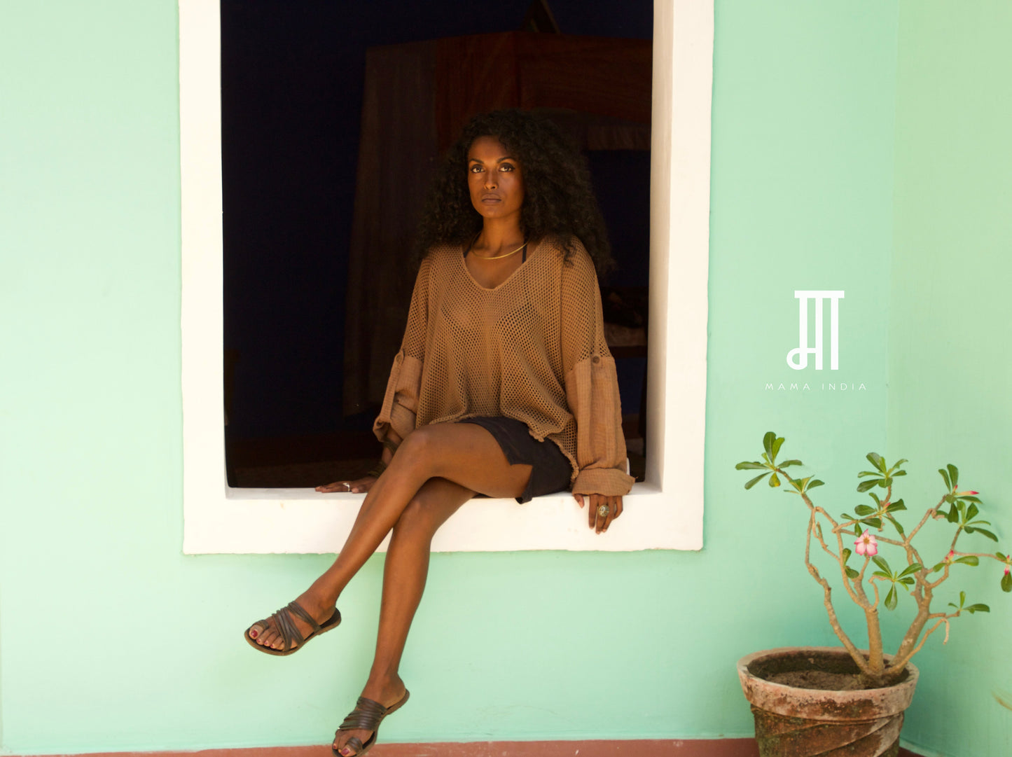 Mesh Top - Khaki